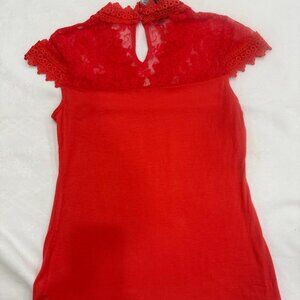 inc international concepts Coral Color Top Fantasia Size:PET/MED